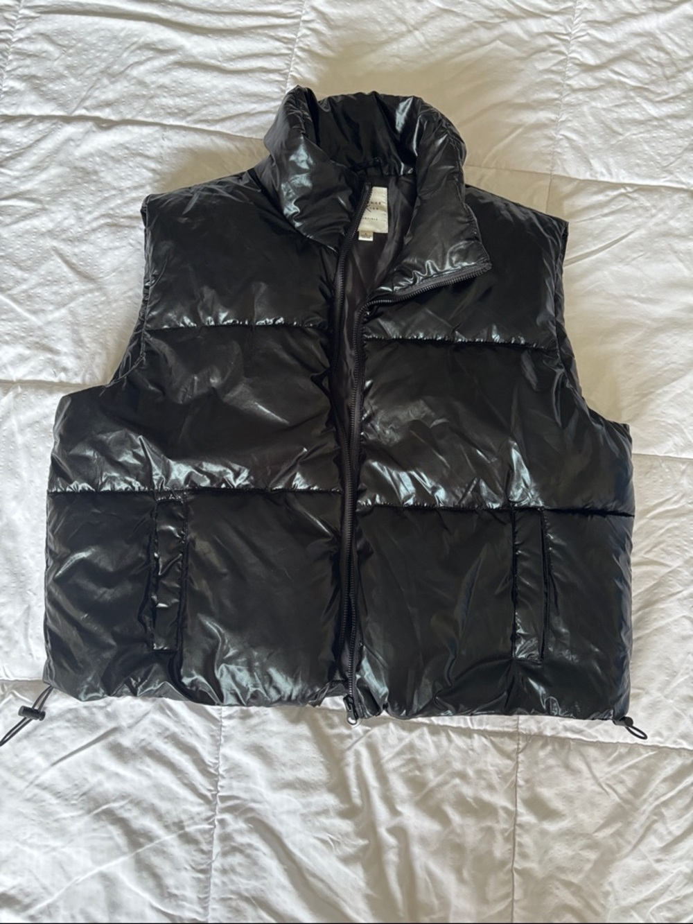 Essentials Black Jacket Interior Label - Orange Kiss Tag